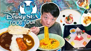 LUXURY DisneySea Restaurant & BIGGEST Udon Noodles in Tokyo Japan