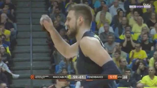 Marko Guduric'in Maccabi Deplasmanın da Alev aldığı Anlar