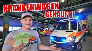 KRANKENWAGEN GEKAUFT 🔥😁 - ROOMTOUR DURCH EINEN DRK KTW 🤩🔥 | ItsMarvin