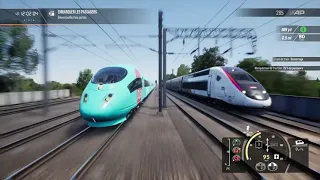 Train sim world 2    Course ICE vs TGV