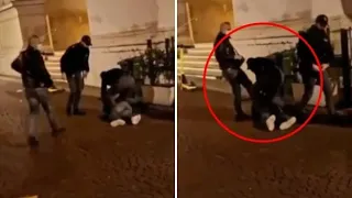 Parma, poliziotto dà un calcio in faccia al manifestante a terra: sospeso. Ecco il video