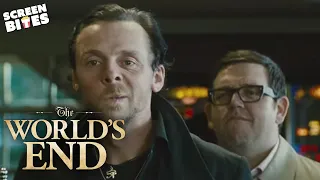 The World's End - The first pub. Simon Pegg, Nick Frost, Edgar Wright