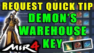 MIR4 - Demon's Warehouse Key - Snatch Warehouse Key Guide! Request Quick Tip Walkthrough!