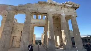 Athens Greece, Walking up to Acropolis Parthenon 4K HDR
