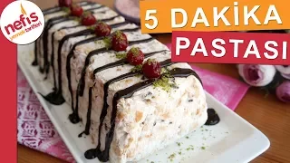 5 Dakika Pastası - Bisküvili Kolay Pasta Tarifi