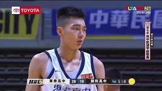 20240125 #112HBL Semifinals- TONGTEX #10 Shawn Fu Highlights - 東泰高中 傅宥翔 #112HBL 準決賽 vs 錦和