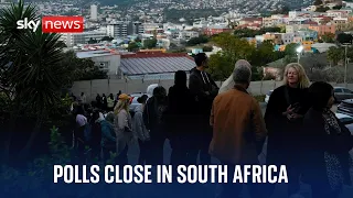 Polls close in the South African General Election