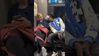 Sleeping on strangers prank # #reels #experiment #foryou #fypシ #viral #fyp #foryoupage #funny #prank