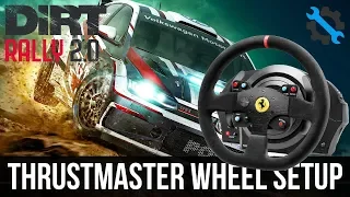 DiRT Rally 2.0 | Force Feedback Wheel Settings & FIX! (Thrustmaster)