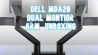 Dell MDA20 Dual Monitor Arm - Unboxing and Setup