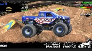 Monster Truck Destruction but i play as Captain Usa Level 18 (Hacker's edition) 🤯