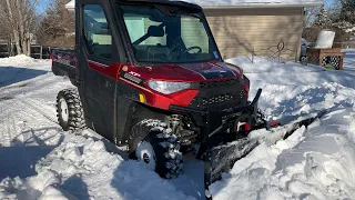 Polaris Ranger XP 1000 Northstar Plowing Snow