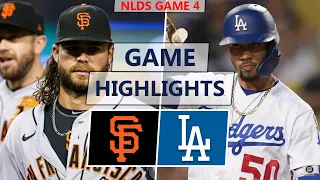 San Francisco Giants vs. Los Angeles Dodgers Highlights | NLDS Game 4 (2021)