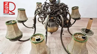 Multi-arm chandelier - Restoration