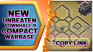 New Unbeaten Townhall 9 Compact Warbase With Link 2023 | Unbeaten Th9 War Base 2023 | Clash of Clans
