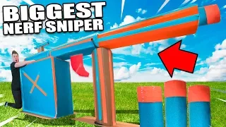 THE BIGGEST NERF GUN EVER MADE TEST FIRE 📦🔥Box Fort Nerf Gun