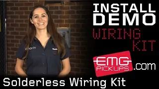 Solderless wiring kit installation with Monique on EMGtv