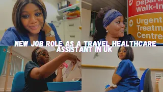 MY NEW JOB ROLE AS TRAVEL HEALTHCARE ASSISTANT IN UK 🇬🇧 LIVING THE DREAM🥰 ft #sayablingjewelry