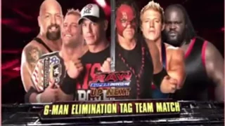 WWE RAW  6 man tag team match John Cena Zack Rayder Big show vs Kane Jack swagger and Mark Henry