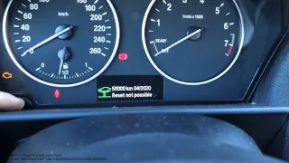 How to reset all service lights BMW 3 series.  Years 2012 to 2020