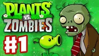 Plants vs. Zombies - Gameplay Walkthrough Part 1 - World 1 (HD)