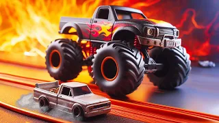 Using a MONSTER TRUCK to race TINY CARS in Hot Wheels Unleashed 2!