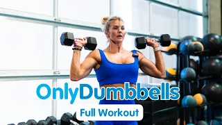 45 Minute Full Body Dumbbell Only Workout (Warm Up, Workout, Metcon)