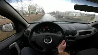 2011 Renault Sandero 1.4L 75hp POV Test Drive