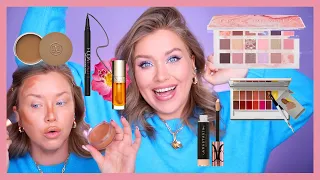 ВСЁ ЛИЦО ПЕРВЫХ ВПЕЧАТЛЕНИЙ I Huda Beauty, Clarins, ABH