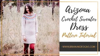 Arizona Crochet Sweater Dress Video