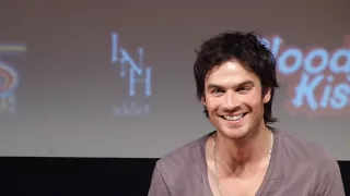 Ian Somerhalder singing "If you're sexy and you know it, clap your hands !".