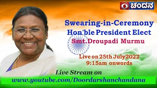 Swearing-in-Ceremony of Hon'ble President Elect Smt. Droupadi Murmu | 15th President of India