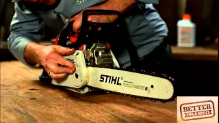 STIHL Better Tips: How to operate a quick chain tensioner on a STIHL chainsaw