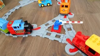 Машинки Мультики про Лего Поезда Мультфильм Город машинок 294 Шлагбаум перекресток Игрушки для детей