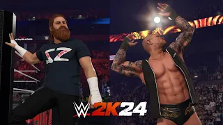 WWE 2k24 | Sami Zayn vs. Randy Orton | RAW | Full match Gameplay