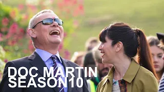 DOC MARTIN SEASON 10 FILMING - CAROLINE CATZ-MARTIN CLUNES