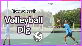 Pairs: Digging/passing (grade 3-6) | Teach Volleyball Skills