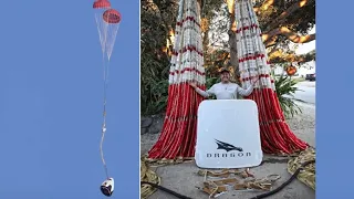 Local fisherman catches SpaceX in-flight abort test parachutes