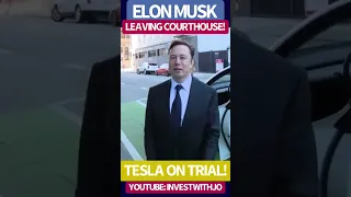 Elon Musk leaving the court house! #Tesla on trial!🚀 #TSLA #elonmusk #Bitcoin #elon #twitter #btc