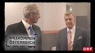 In der Wäscherei: Hofer und Van der Bellen | Willkommen Österreich