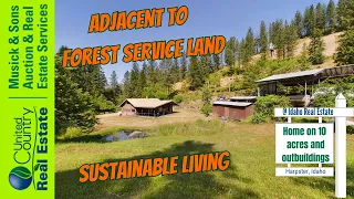 Sustainable home on 10 acres  Creek, Ponds, Orchard, Garden and More! for sale Harpster, Idaho