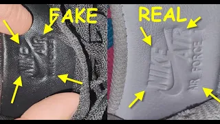 Nike Air Force 1 flyknit real vs fake. How to spot fake Nike Air Force 1 shoes