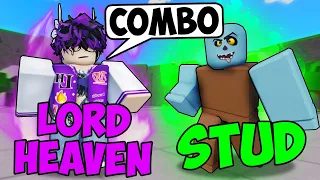 Learning COMBOS with LORD HEAVEN in Roblox The Strongest Battlegrounds