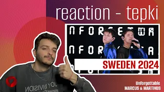 REACTION • Marcus & Martinus - Unforgettable (Eurovision 2024 🇸🇪 Sweden)