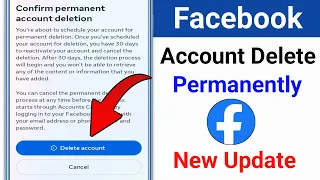 How to Delete Facebook Account (New Update) Delete Your Facebook Account Permanently