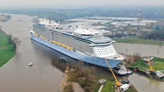 Ausdocken und Emsüberführung der Spectrum of the Seas | Meyer Werft