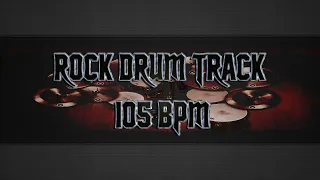 Easy Groovy Rock Drum Track 105 BPM (HQ,HD)