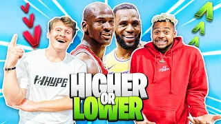 HIGHER or LOWER NBA Edition w/ 2HYPE !!