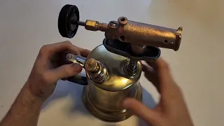 OTTO BERNZ  Vintage Blow torch Restoration - How it would have been lit.