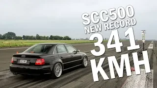 1200HP Brutal Audi RS4 - New World Record 341 KM/H - SCC500 2018